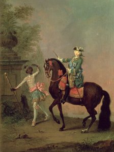 Portræt af kejserinde Elizabeth Petrovna af Georg Christoph Grooth