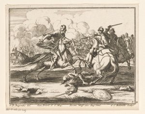 Rytterkamp mod osmannerne Ryttere (serietitel) af Georg Conrad Bodenehr