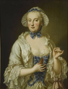 Fransk: Marie-Anne-Sophie de Saxe, princesse électrice de Bavière (1728-1797) Portræt af Maria Anna Sophia af Sachsen, kurfyrstinde af Bayern (1728-1797) af Georg Desmarees