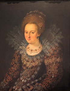 Tysk: Portræt Barbara Sophia von Brandenburg Portræt Barbara Sophie af Brandenburg af Georg Donauer