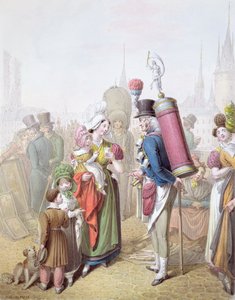 Pont Notre-Dame, ca. 1810 (wc på papir) af Georg Emanuel Opitz