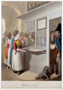 Den offentlige forfatter af det kongelige palads litografi af George Emanuel Opitz (1775-1841) Paris fra det 19. århundrede, Musee Carnavalet af Georg Emanuel Opitz