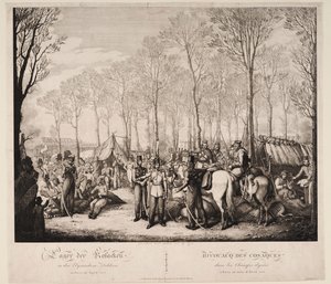 Kosakkernes bivuak på Avenue des Champs-Elysées i Paris i april 1814, 1814