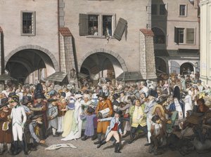 Travl markedsplads, Prag, 1804