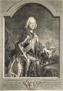 Portræt af Christian August, Prins af Anhalt-Zerbst 1690-1747, 1750. af Georg Freidrich Schmidt