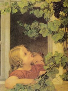 Børn ved vinduet af Georg Friedrich Kersting
