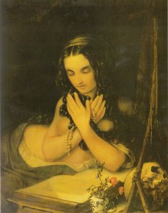 Tysk:  Maria Magdalena den bodfærdige Maria Magadalena af Georg Friedrich Kersting