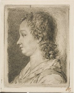 Madame Schmidt (kunstnerens kone) af Georg Friedrich Schmidt
