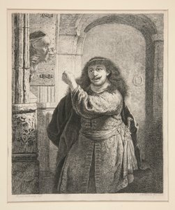 Samson truer sin svigerfar af Georg Friedrich Schmidt