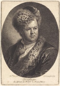 Johann Melchior Dinglinger af Georg Friedrich Schmidt after Antoine Pesne