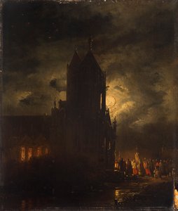 Natlig procession af Georg Gillis van Haanen