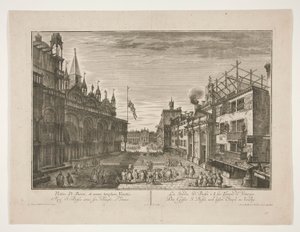 Gaden Saint Bassi og dens tempel i Venedig af Georg Gottfried Winckler