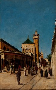 Gade i Tunis af Georg Grimm