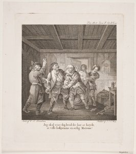 Illustration til Holbergs Komedier af Georg Haas