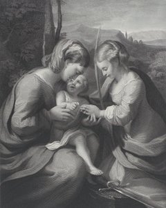 Saint Catherines mystiske ægteskab, ca. 1831. af Georg Jacob Felsing