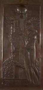 Nymfe og satyr af Georg Klimt