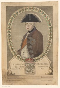 Portræt af Frederik Vilhelm II, konge af Preussen af Georg Mathäus Probst