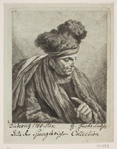 En mand med turban af Georg Mathias Fuchs
