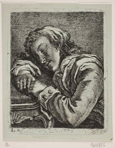 En sovende mand af Georg Mathias Fuchs