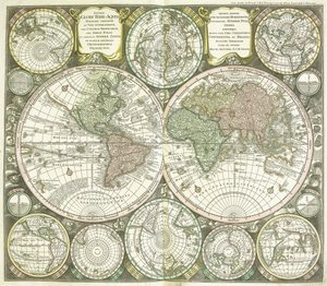 Kort over verden, 1744