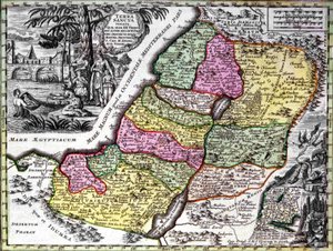 Det hellige land (Palæstina) af Georg Matthäus Seutter
