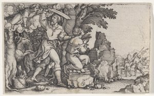 Abrahams offer, fra historien om Abraham. af Georg Pencz