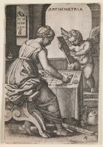 Arithmetica, fra serien "The Liberal Arts" af Georg Pencz