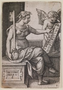 Grammatica, fra serien "The Liberal Arts" af Georg Pencz