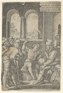 Joseph, der beskriver sin drøm, fra historien om Joseph, 1544. af Georg Pencz