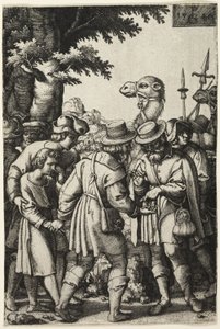 Joseph solgt af hans brødre af Georg Pencz