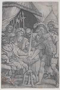 Mucius Scaevola og Porsenna, fra Roman Heroes, 1535., 1535. af Georg Pencz