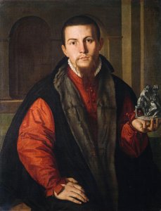 Portræt af en herre af Georg Pencz