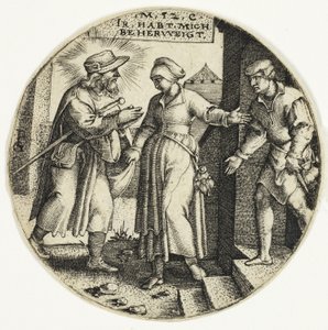 Sheltering Strangers, fra The Seven Acts of Mercy af Georg Pencz