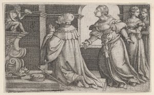 Salomon tilbeder idoler. af Georg Pencz