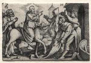 Jesu Kristi liv: Kristus kommer ind i Jerusalem af Georg Pencz