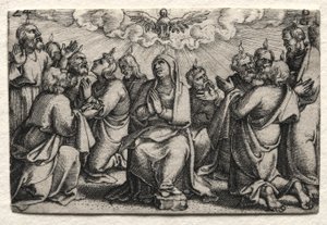 Jesu Kristi liv: Helligåndens nedstigning af Georg Pencz