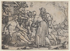 Forfølgelsen af Job. af Georg Pencz