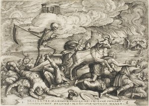 The Triumph of Death, plade fem fra The Triumphs of Petrarch af Georg Pencz