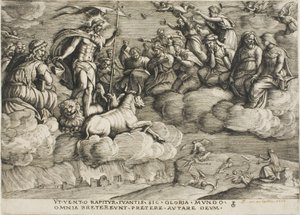 Evighedens triumf, plade seks fra The Triumphs of Petrarch af Georg Pencz