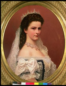 Kejserinde Elizabeth af Bayern (1837-98) i ungarsk dragt, 1867