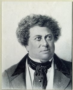 Portræt af forfatteren Alexandre Dumas (1802-1870)