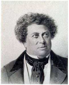 Portræt af forfatteren Alexandre Dumas, 1800-tallet
