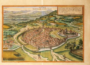 Novara fra Cities of the World af Georg Braun