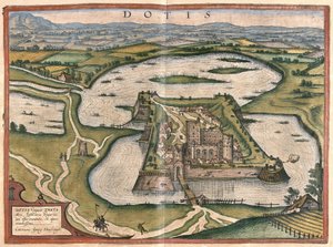 Tata, Ungarn (gravering af Georg Braun and Hogenberg Franz