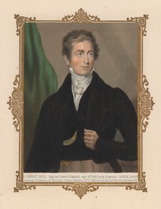 Sir Robert Peel, britisk politiker og to gange premierminister (farve litho) af George (after) Baxter