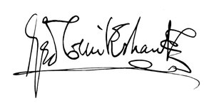 George Cruikshanks signatur (gravering)