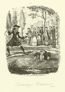 Illustration til Humphry Clinker af Tobias Smollett (gravering) af George (after) Cruikshank