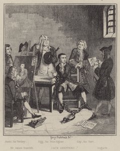 Illustration til Jack Sheppard (gravering) af George (after) Cruikshank