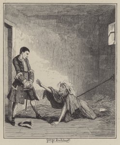 Illustration til Jack Sheppard (gravering) af George (after) Cruikshank