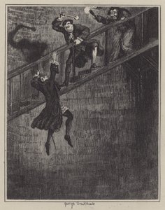 Illustration til Jack Sheppard (gravering) af George (after) Cruikshank